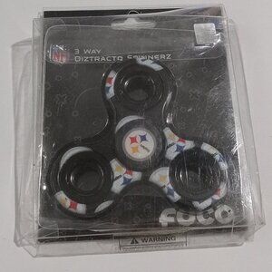 NEW Pittsburgh Steelers NFL Multi Logo Printed 3 Way Fidget Spinners